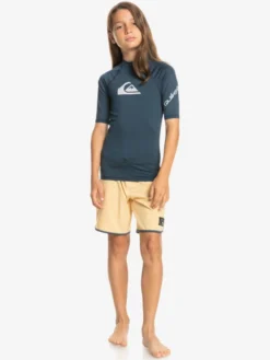 Quiksilver All Time - Lycra Manches Courtes UPF 50 Pour Garçon 8-16 Ans -Magasin De Sports De Surf eqbwr03212 quiksilverw byjh frt9