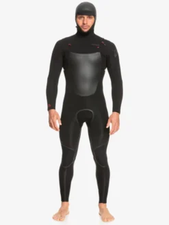 Quiksilver 4/3mm Marathon Sessions - Combinaison De Surf à Capuche Avec Zip Poitrine Pour Homme