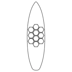 Grip De Traction SURF Antidérapant Hexapads Howzit - 10 Pcs -Magasin De Sports De Surf hexapads 10 28 07 2022 09 44 59